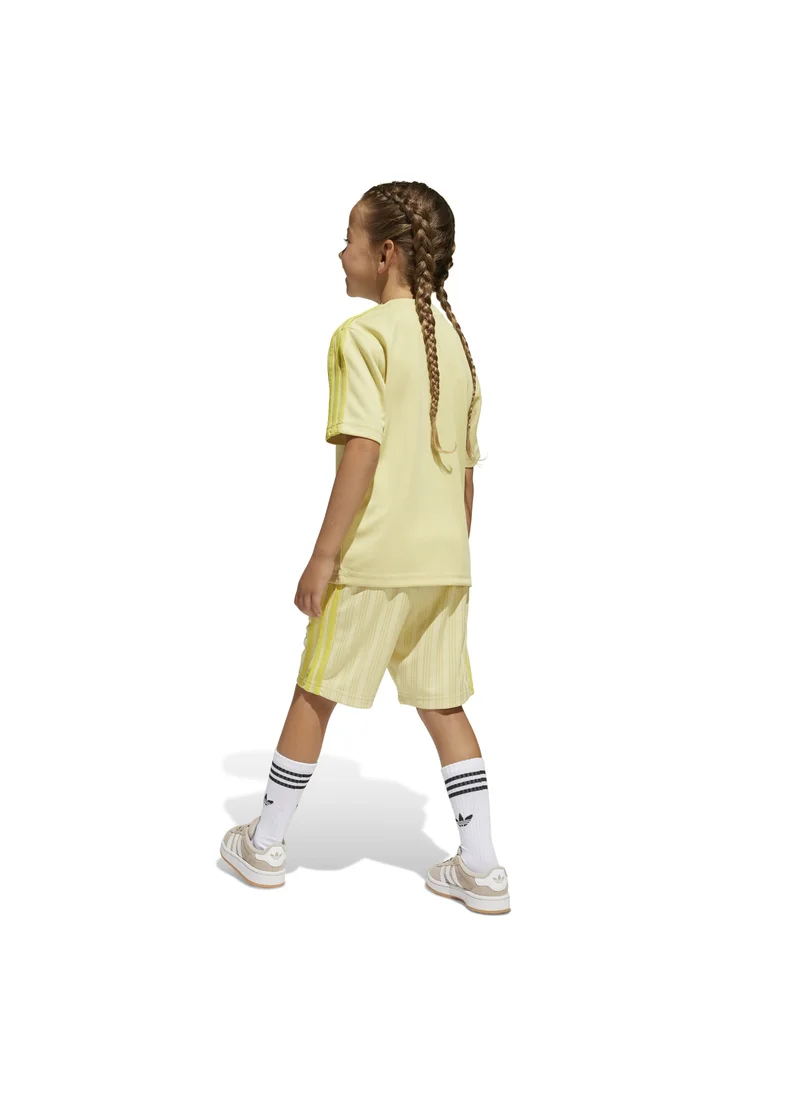 اديداس adidas SHORT TEE SET Yellow Originals Kids SUITS