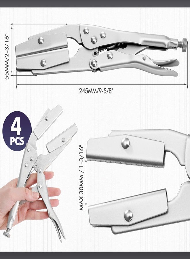 Yaocom 4 Pack 10" Radiator Hose Clamp Pliers Set Heavy Duty Pinch off Locking Pliers Universal for Automobile Radiator Pipe, Vacuum Lines, Fuel Hose - Image 2