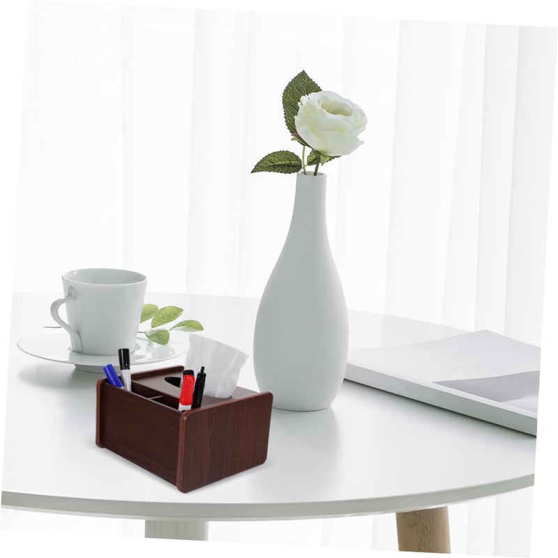 Office Desk Organizer with Tissue Storage Box Tape Dispenser Sundries Display Organizer - Image 5