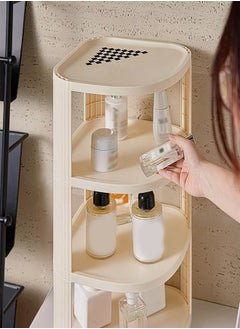 fashionhome Multifunction 8 Layers Durable Plastic Corner Shelf Shelving Storage Rack Storage Organizer Display Rack for Room Kitchen 25x25x121 Centimeter  - Image 4