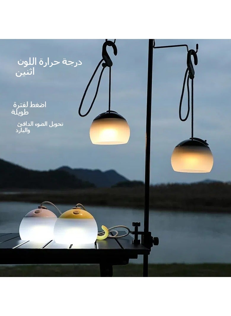general Multifunctional Vintage Camping USB Charged LED Tent Lantern Outdoor Horse Lantern Handheld Light Silicone Camping Lamp - Image 2