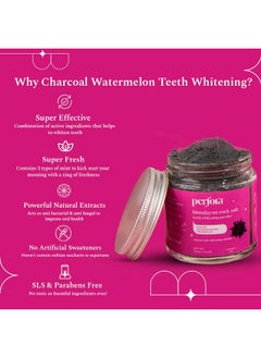 Perfora Charcoal Teeth Whitening Powder | Enamel Safe & Effective Teeth Whitener Solution Dental Kit| Stain Removal And Activated Charcoal Formula For Long Lasting Freshness | Watermelon Mint Flavour  - Image 5