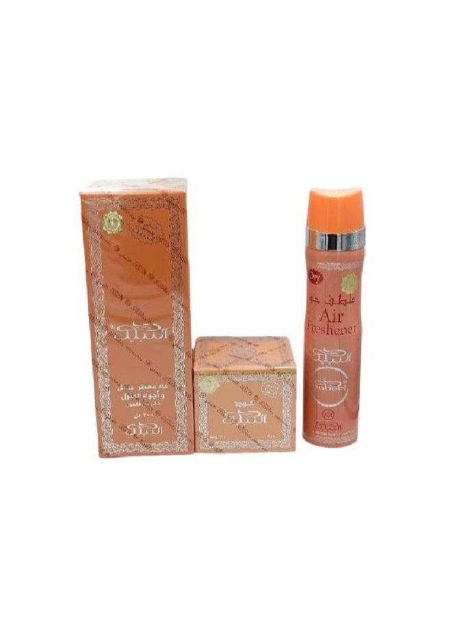 Nabeel Oud Al-Nabil 60gm Air Freshener 300ml Bed Freshener 300ml  - Image 1