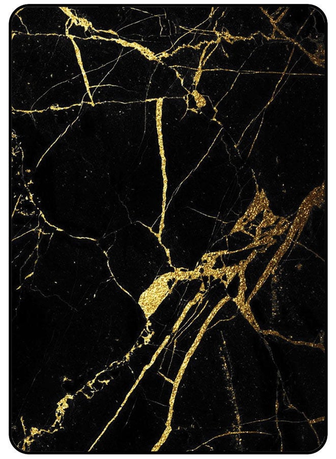 Protective Case Cover For Samsung Galaxy Tab A 10.1 Inch 2016 (T585) Black & Golden Marble