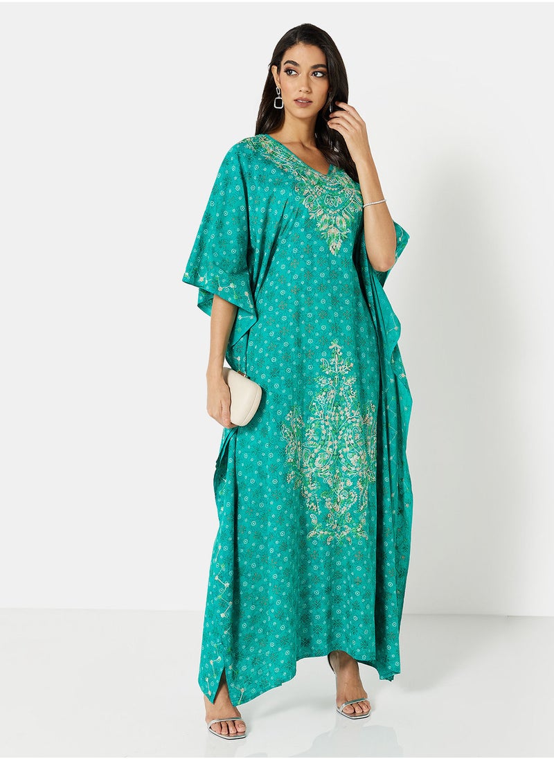ARABIAN CLOSET EMBROIDERED KAFTAN  - Image 4