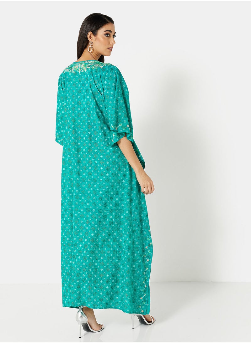 ARABIAN CLOSET EMBROIDERED KAFTAN  - Image 2