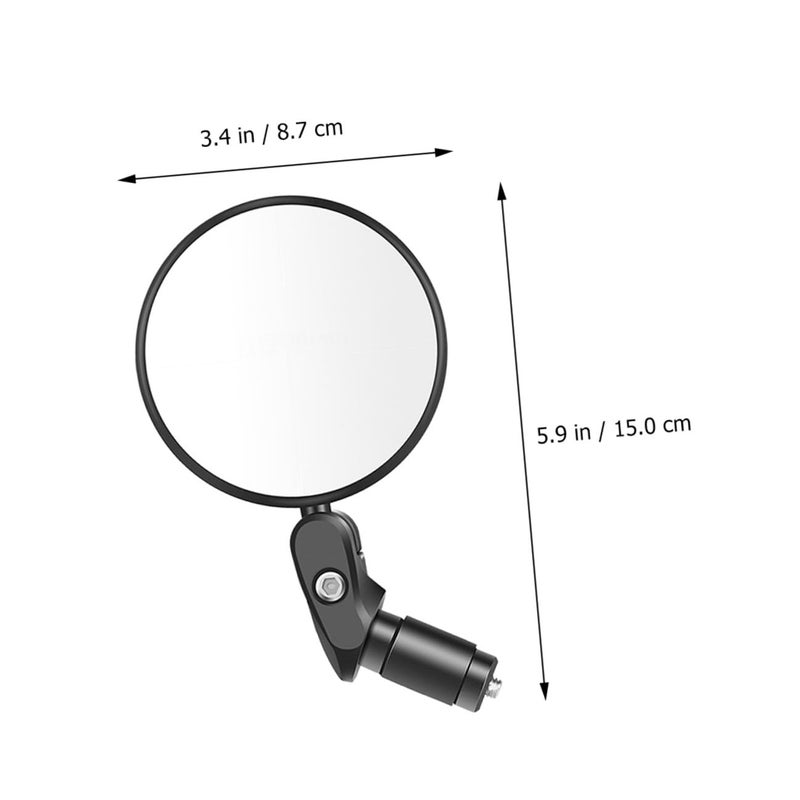Cabilock Convex Bike Rearview Mirror Rotatable Handlebar Mount Foldable Reflective for Safe Cycling - Image 3