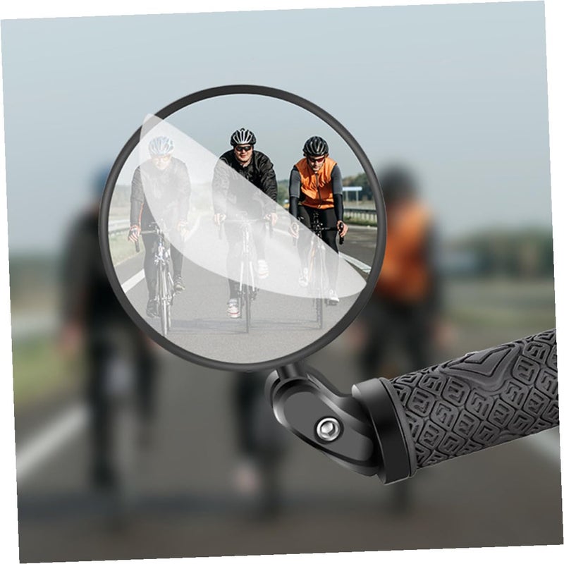 Cabilock Convex Bike Rearview Mirror Rotatable Handlebar Mount Foldable Reflective for Safe Cycling - Image 5