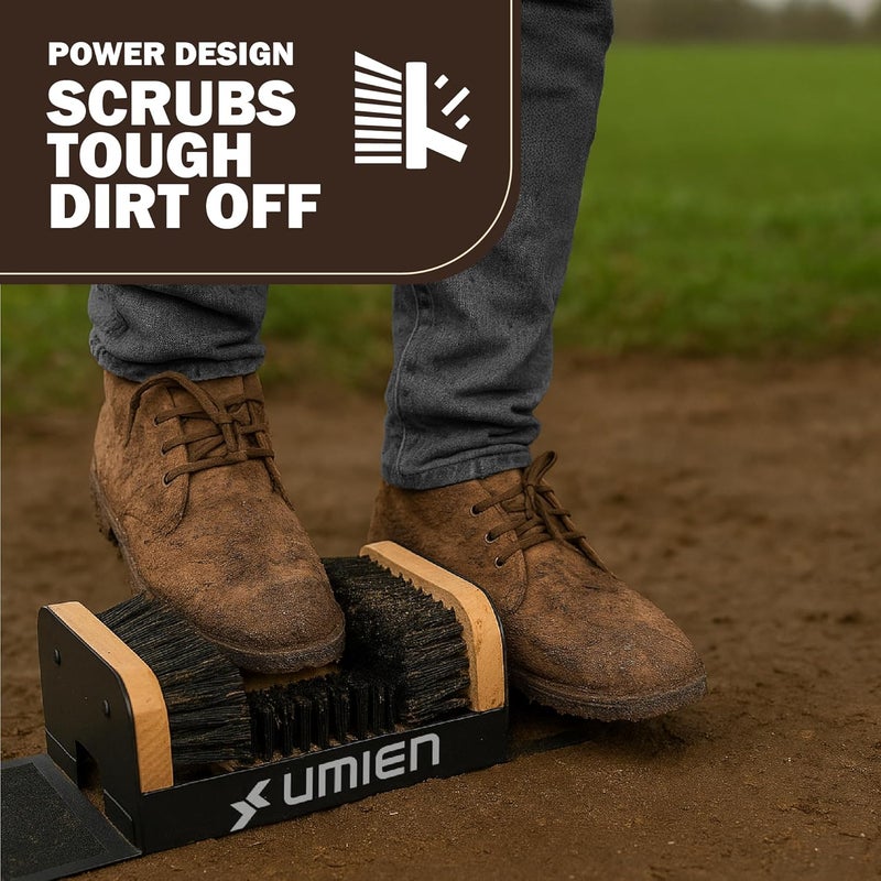 UMIEN ™ Boot Scraper Outdoor Shoe Brush with Flaps - Cleaning Heavy-Duty Shoe Cleaner and Boot Scrubber for Mud, Dirt, and Snow - Durable Weather-Resistant Outdoor Shoe Cleaning Tool - Image 5