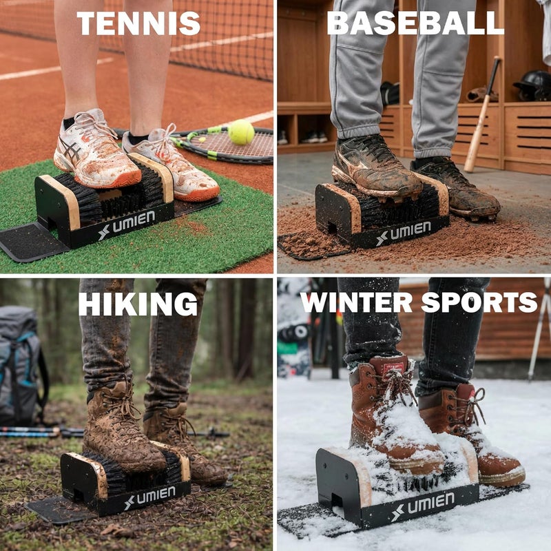 UMIEN ™ Boot Scraper Outdoor Shoe Brush with Flaps - Cleaning Heavy-Duty Shoe Cleaner and Boot Scrubber for Mud, Dirt, and Snow - Durable Weather-Resistant Outdoor Shoe Cleaning Tool - Image 4