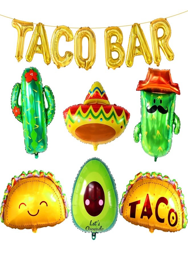 كاتشون، زينة سينكو دي مايو - مجموعة ضخمة من 13 قطعة، زينة بار تاكو، زينة حفلات فييستا | بالونات تاكو للحفلات، بالونات فييستا، بالونات صبار | زينة حفلات مكسيكية - Image 1