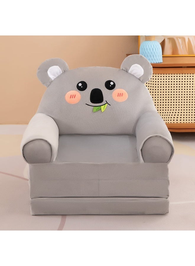 Aideli Baby Toddler Cartoon Sofa Chair, 2-in-1 Folding Toddler Sofa, Small Foldable Sofa with Removable & Washable Cover, Princess Chair for Kids Ages 1-3. - Image 1