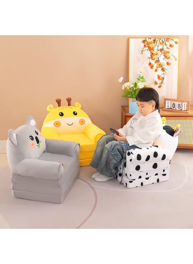 Aideli Baby Toddler Cartoon Sofa Chair, 2-in-1 Folding Toddler Sofa, Small Foldable Sofa with Removable & Washable Cover, Princess Chair for Kids Ages 1-3. - Image 5