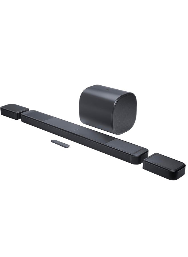 JBL BAR 1300MK2 11.1.4 Channel Soundbar with Detachable Wireless Surround Speakers, Dolby Atmos® & DTS:X, 2470W Max Power, 8” Dual-Driver Subwoofer, Bluetooth & Wi-Fi, HDMI eARC JBLBAR1300M2BLKUK black