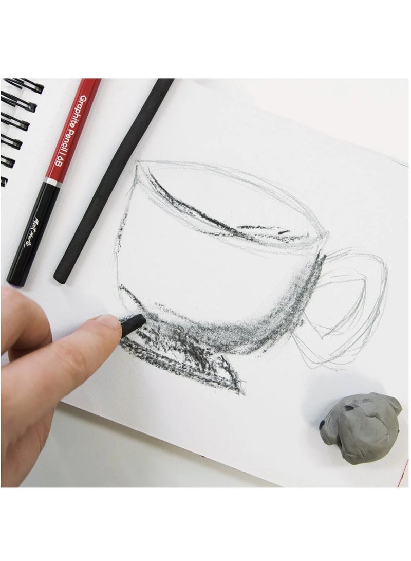 Mont Marte 12-Piece Signature Willow Charcoal Set Black - Image 5