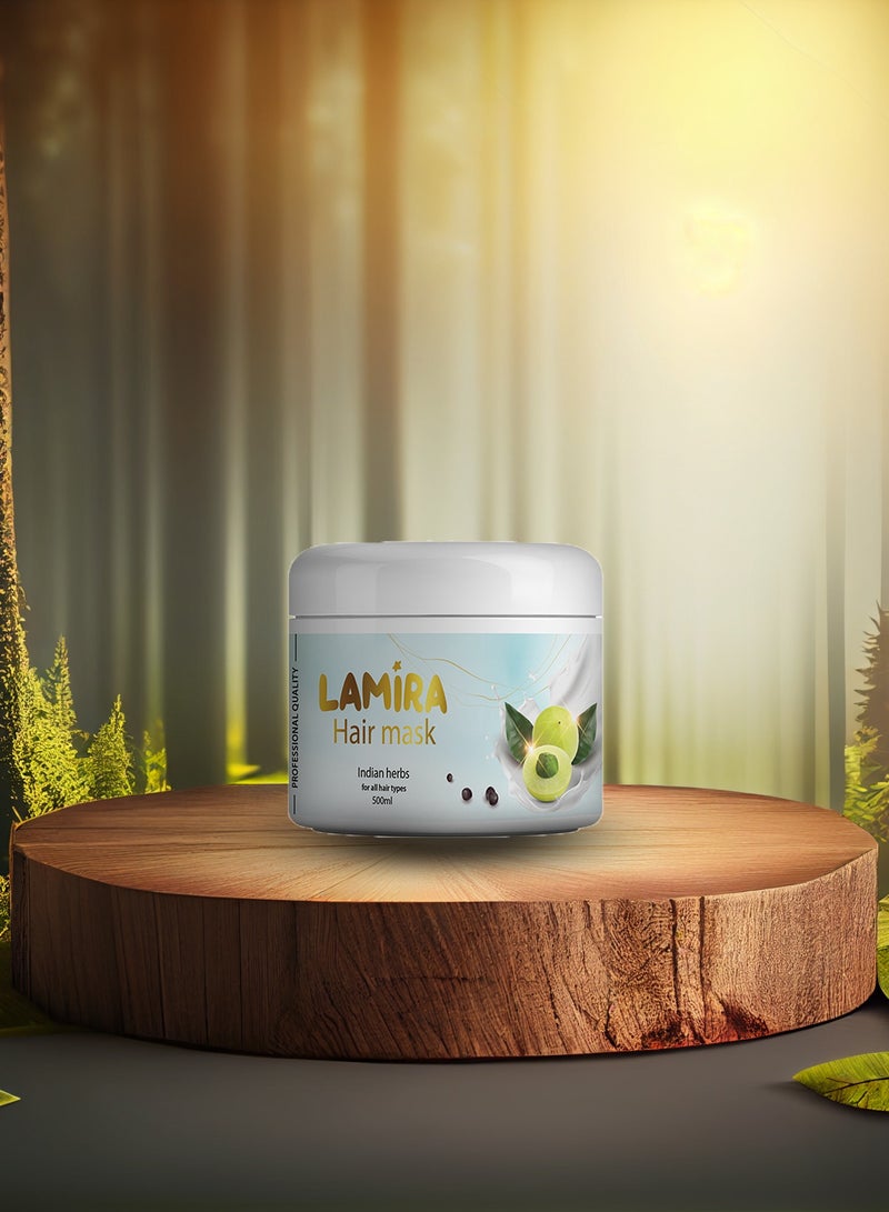 LAMIRA Lamira Hair Mask with Indian Herbs 500ml – Nourishment & Shine  - Image 2