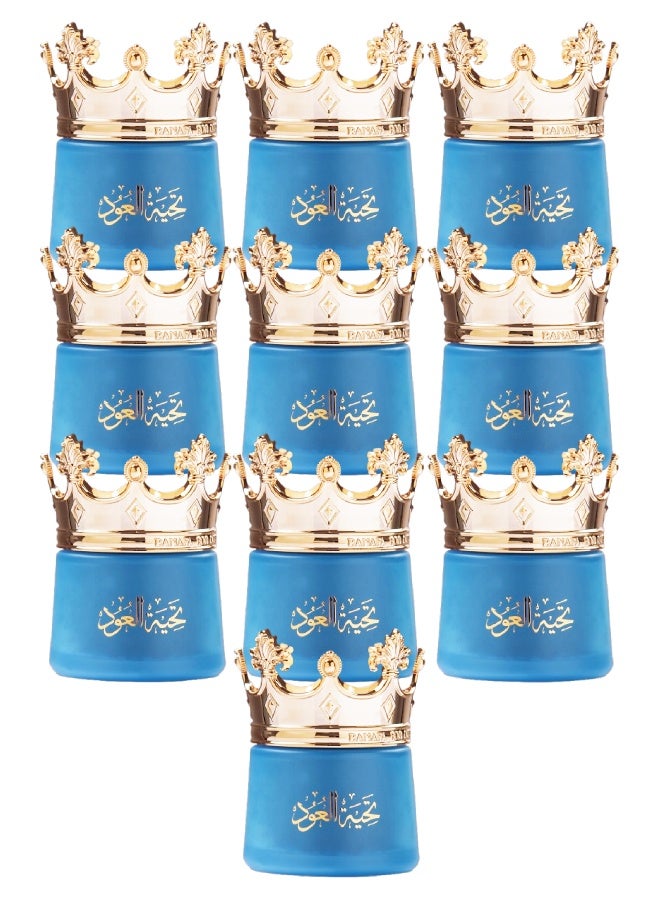 Banafa 10 Pieces Bakhoor Oud Moattar Tahiat Al Oud - Image 1