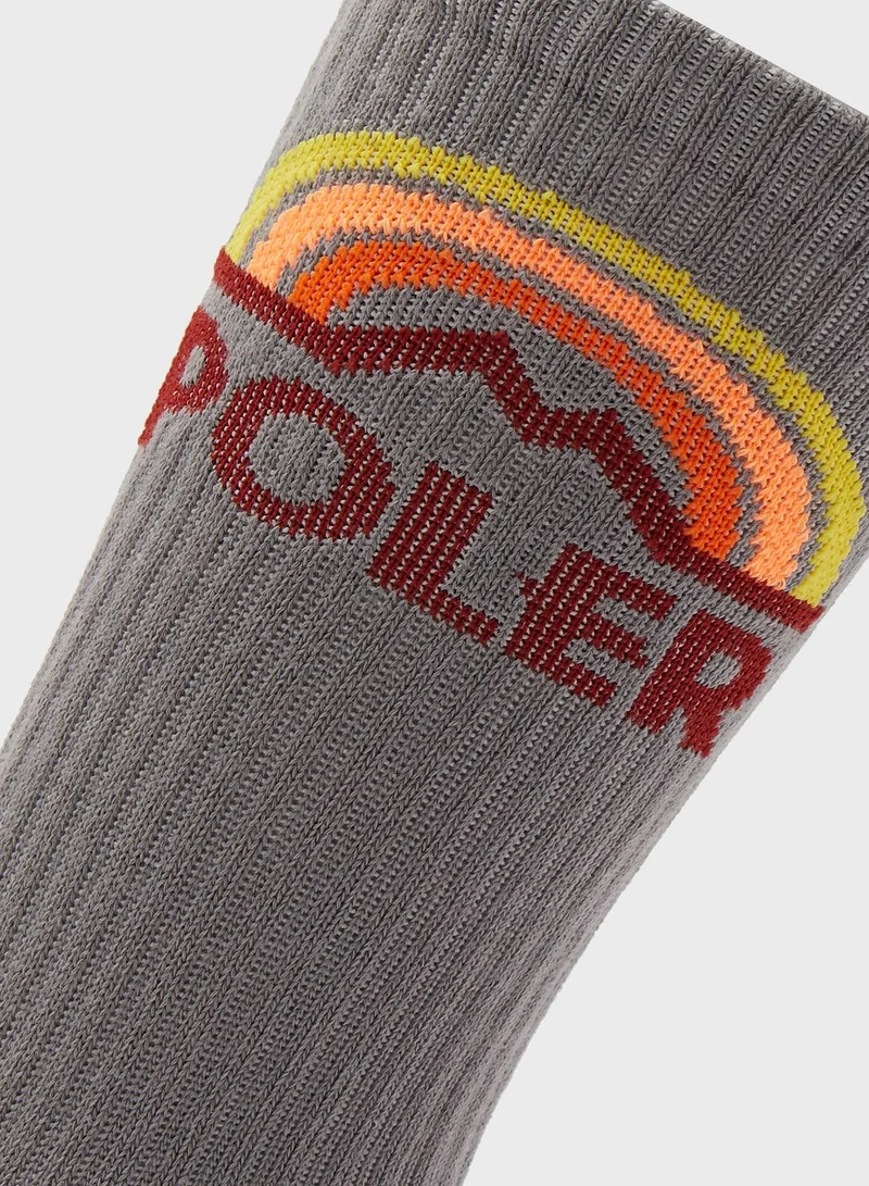 poler Mountain Rainbow Socks
