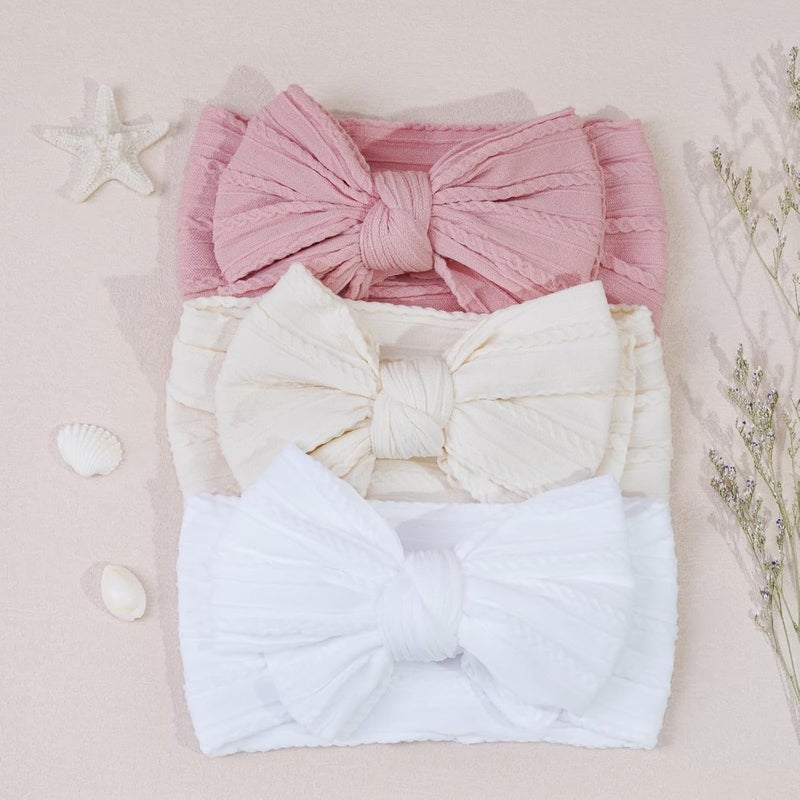 CÉLLOT 6 Pcs Handmade Bow Headbands for Baby Girls - Image 4
