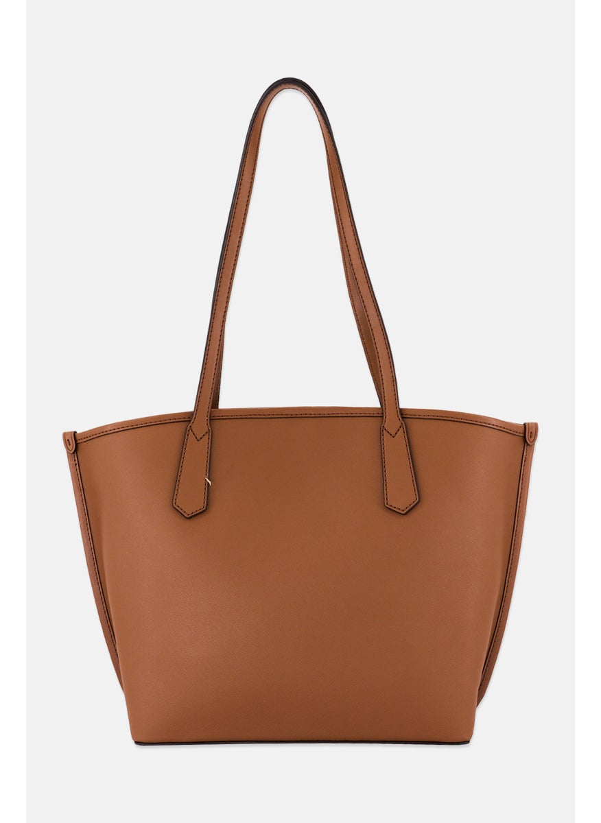 Michael Kors Women Brand Logo Tote Bag 26 H x 40 L x 13 W cm, Brown  - Image 3