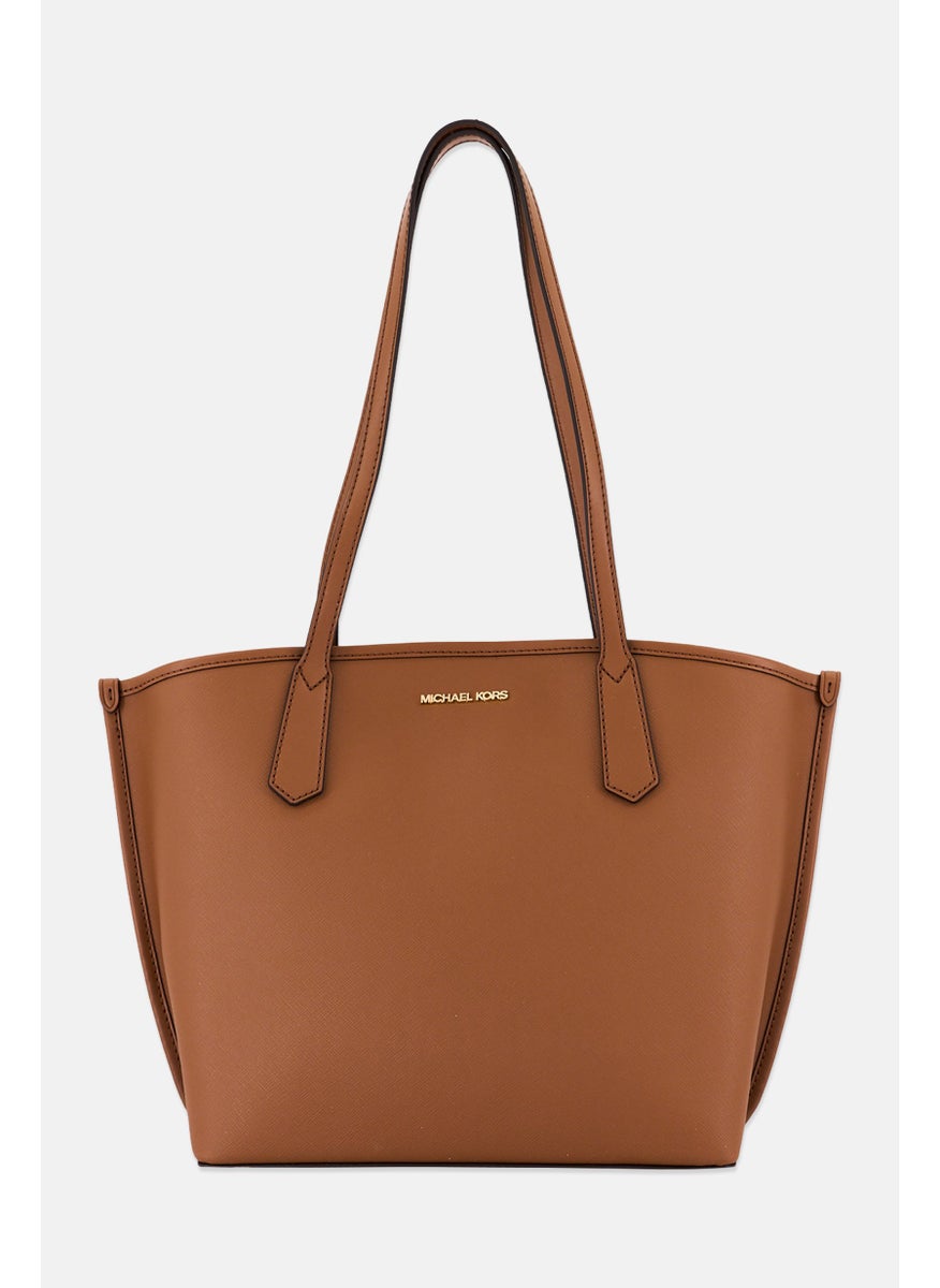 Michael Kors Women Brand Logo Tote Bag 26 H x 40 L x 13 W cm, Brown  - Image 1