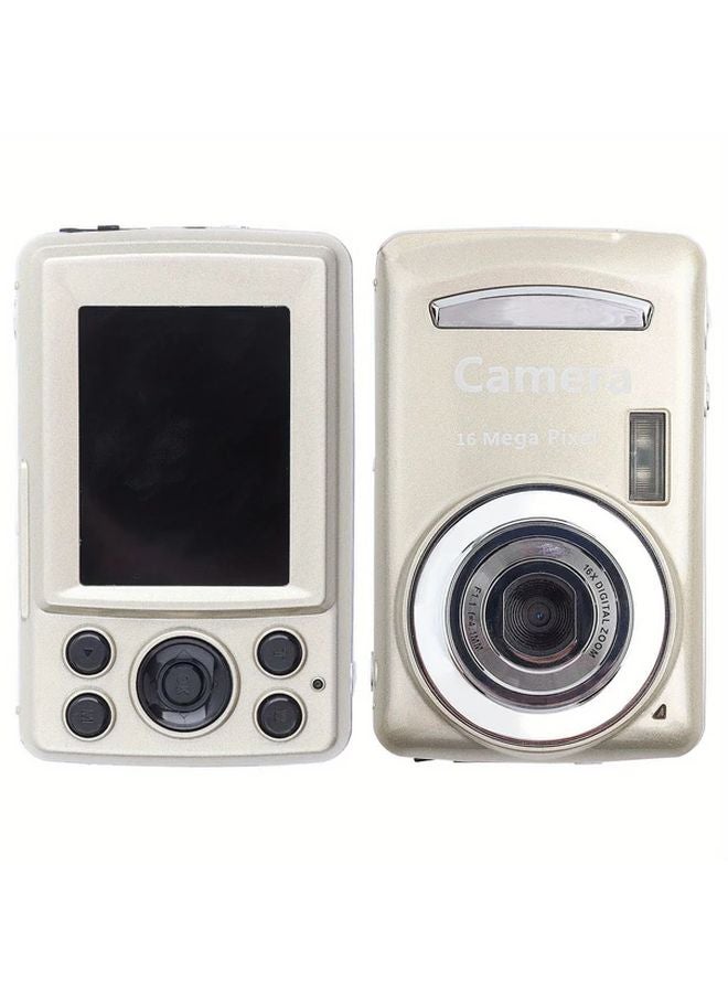 Golden 16MP Digital Camera With Flip Screen For Vlogging Travel YouTube - Image 5