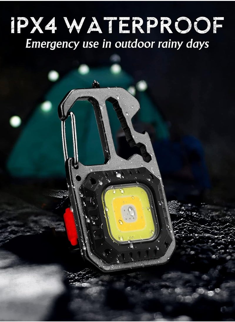 Generic - Keychain Work Flashlight, 7 Light Modes Mini Pocket Flashlight High Lumens Led Bright, Small Powerful Flashlight Rechargeable, Multifunctional Tool -  Wrench Screwdriver Bottle Opener - Image 1