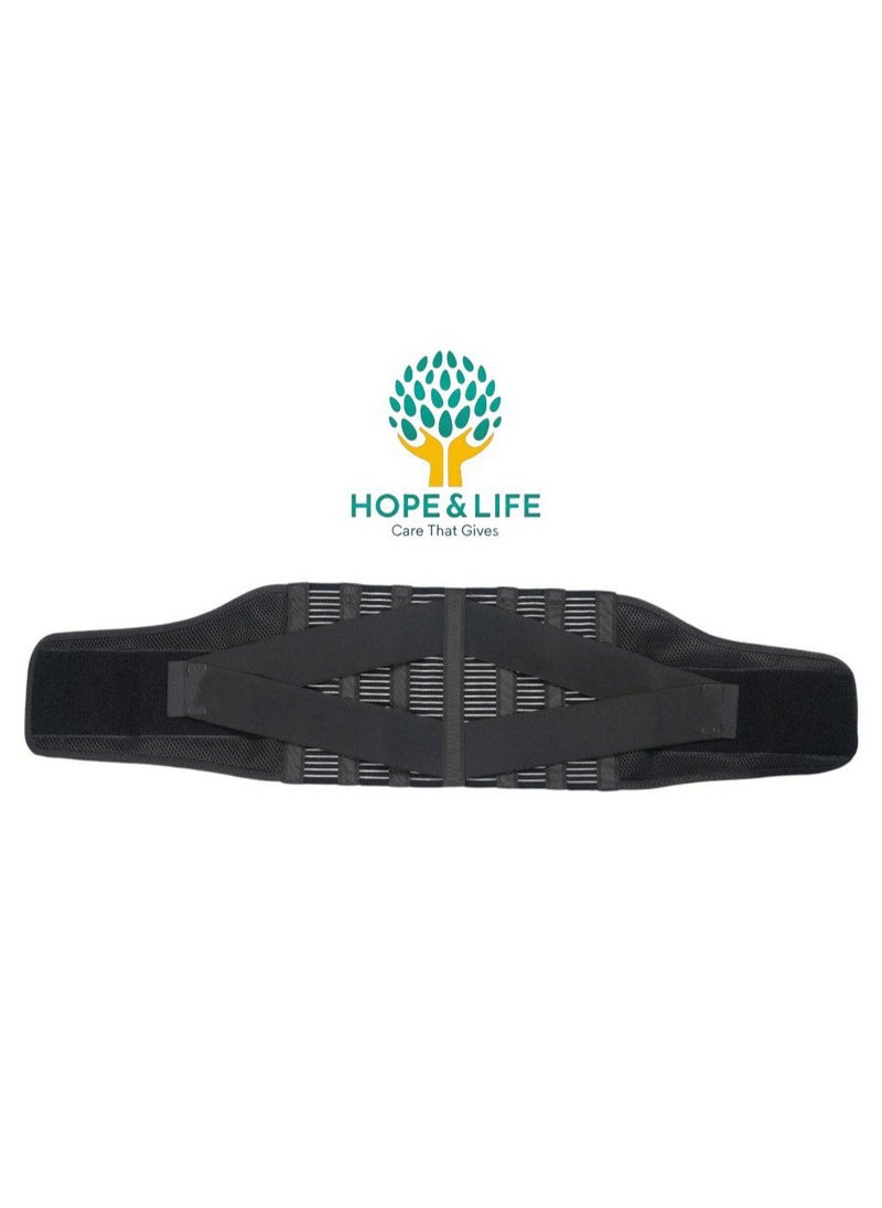 Hope And Life Orthopedic Lumbar Corset With Metal Supports to Support The Lower Back And Relieve Pressure And Strain - Size L  - Image 3
