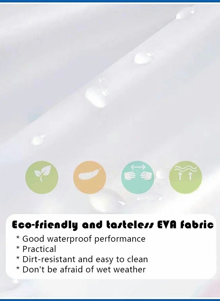 SYOSI Raincoat Poncho Clear EVA Kids Rain Coats, Portable Hooded Poncho Jacket Rain Coat, Quicksand Hood Lightweight Hooded Rain Jacket Poncho Outwear for Girls Toddlers Kids Children - Image 4