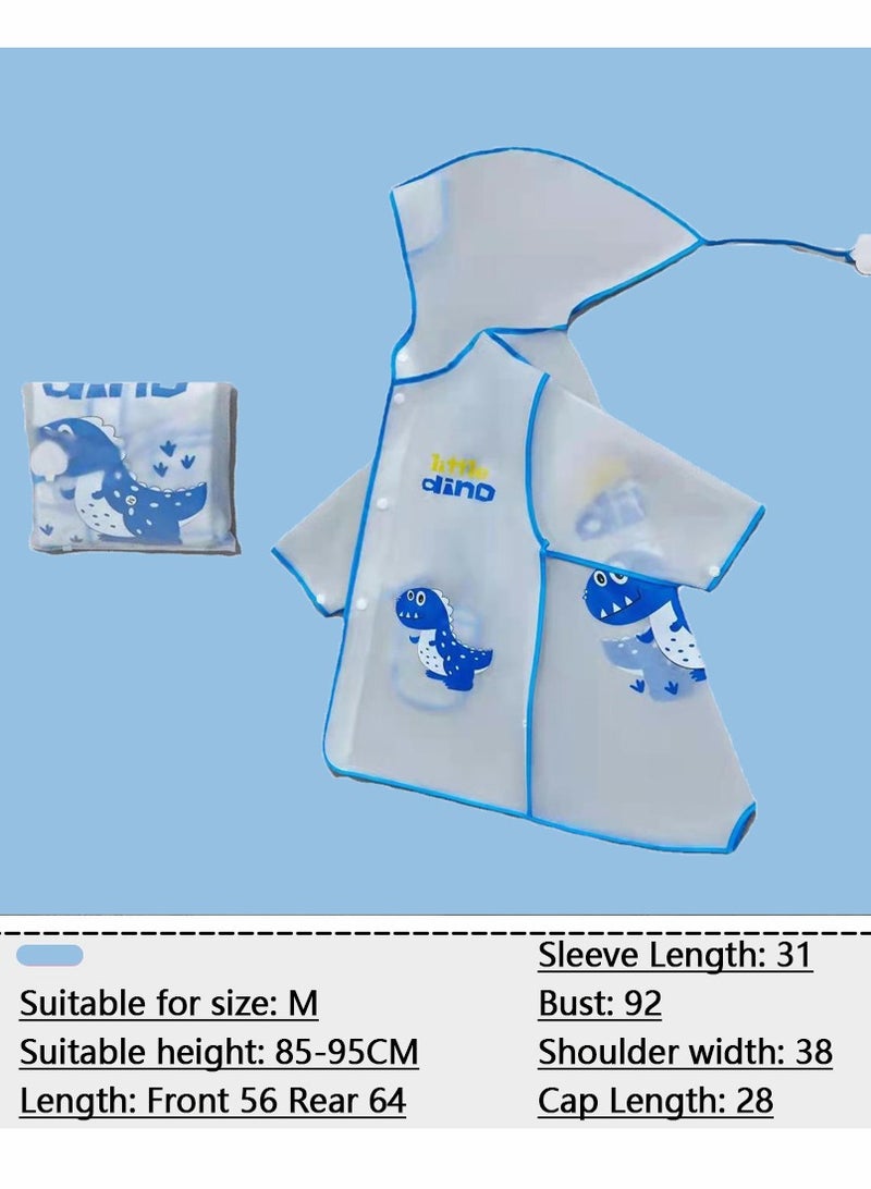 SYOSI Raincoat Poncho Clear EVA Kids Rain Coats, Portable Hooded Poncho Jacket Rain Coat, Quicksand Hood Lightweight Hooded Rain Jacket Poncho Outwear for Girls Toddlers Kids Children - Image 3