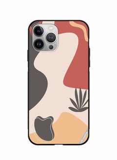 Protective Case Cover For Apple iPhone 12 Pro Printable Template With Abstract Geometric Shapes, Nature Aesthetic Texture, Design Multicolour