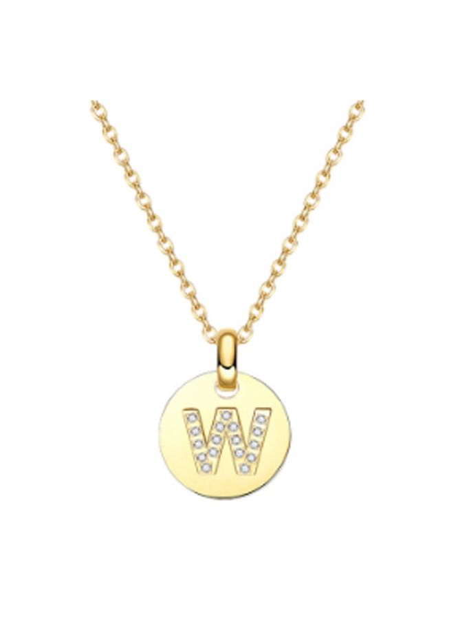 5esha Women's Necklace With W Letter Pendant