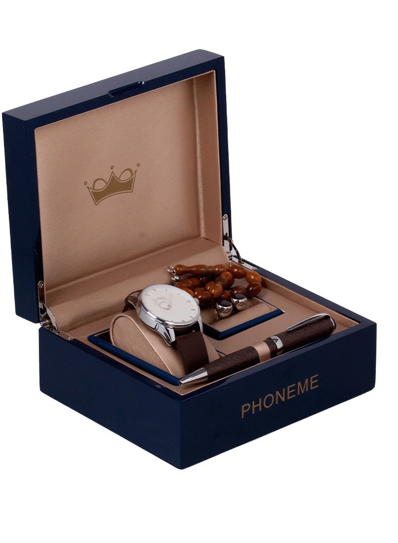 فونيم طقم فونيم  فضي بني تيربو - Image 3