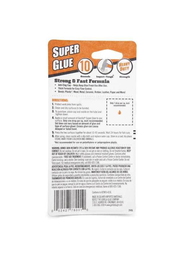 Gorilla Super Glue Xl 25 Gram Clear Pack Of 1 - Image 2