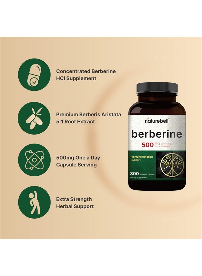 NatureBell Berberine Supplement 500mg | 300 Veggie Capsules - Image 3
