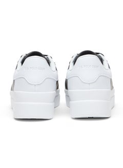 U.S. Polo Assn. Women's Black Low-Top Sneakers - Sleek Style with Lace-Up Design and Contrast White Heel Accent for Everyday Wear  - Image 4