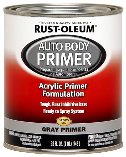 Rust-Oleum 253499 Automotive Premixed Auto Body Paint, Quart, Gray Primer 32 Fl Oz (Pack of 1) - Image 4
