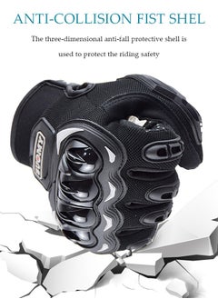 DUNISO Motorcycle gloves, touch screen riding full finger gloves,anti fall, anti slip and wear resistant, suitable for motorcycles, cycling, hiking, rock climbing  - Image 4