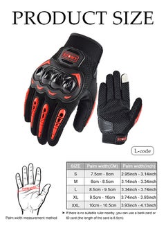 DUNISO Motorcycle gloves, touch screen riding full finger gloves,anti fall, anti slip and wear resistant, suitable for motorcycles, cycling, hiking, rock climbing  - Image 2