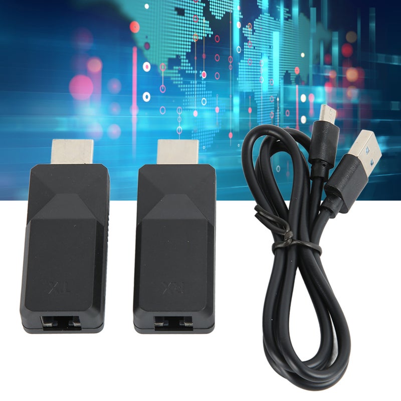 HDMI Extender: 1080P 60Hz Plug Play - ESD Protection Transmitter Receiver for Home Factories Construction Sites Data Control Centers - Image 5