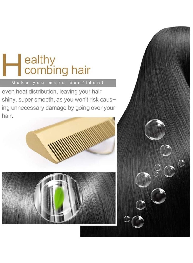 Hair Straightener Flat Irons Straightening Brush Hot Heating Comb Hair Straight Styler Corrugation Curling Iron Hair Curler Comb - Image 4