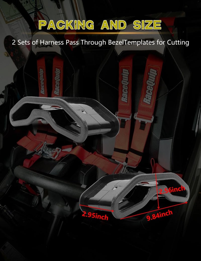 Chelhead UTV Harness Pass-Through Bezel for 2 Seats - Image 4