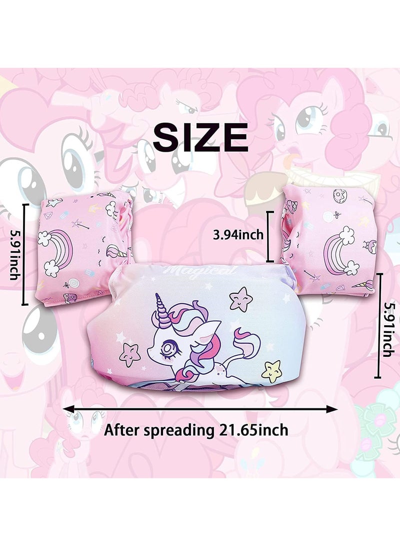 TOMSHOO سترة سباحة للأطفال، أجنحة مائية للأطفال، عوامات ذراع للأطفال من 30-50 رطل، مساعد سباحة آمن للأطفال، قابلة للنفخ، أشرطة ذراع سباحة، أكمام عائمة للسباحة للبحر/المسبح/الشاطئ/التدريب - Image 4