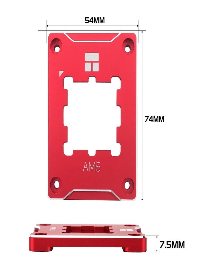 ITleads Thermalright AM5 CPU Contact Frame Anti-Bending Buckle for Am5 Curved Pressure Plate CPU Stress Bending Correction Fixer.(Red) - Image 3