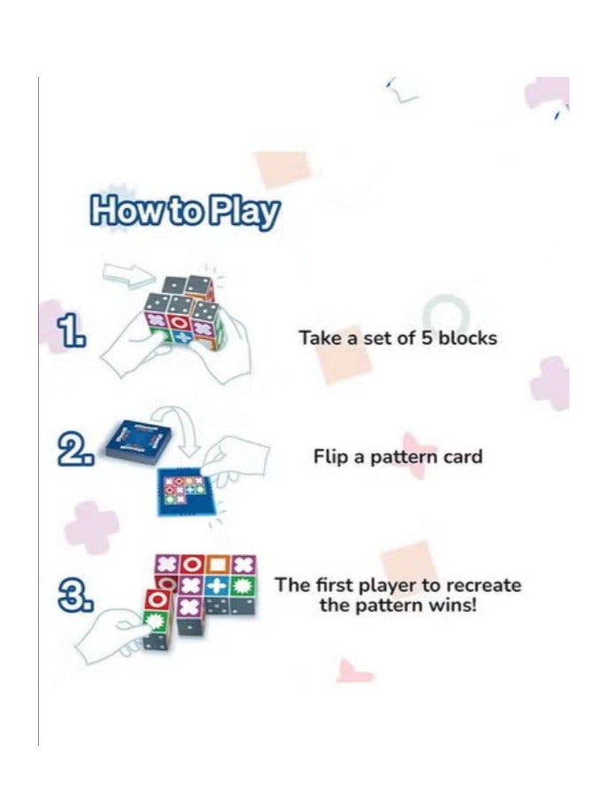 Arabest Pattern Matching Puzzle Game Toy Match Madness Brain Teasers Board Games Toys Travel Games For Ages 7 and up, Fun for Adults and Family  - Image 3