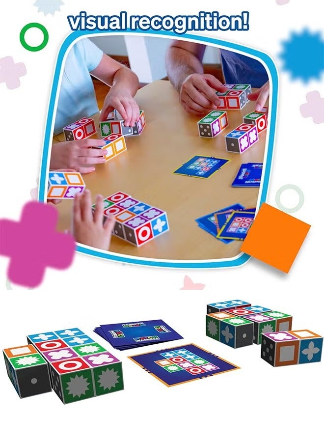Arabest Pattern Matching Puzzle Game Toy Match Madness Brain Teasers Board Games Toys Travel Games For Ages 7 and up, Fun for Adults and Family  - Image 1