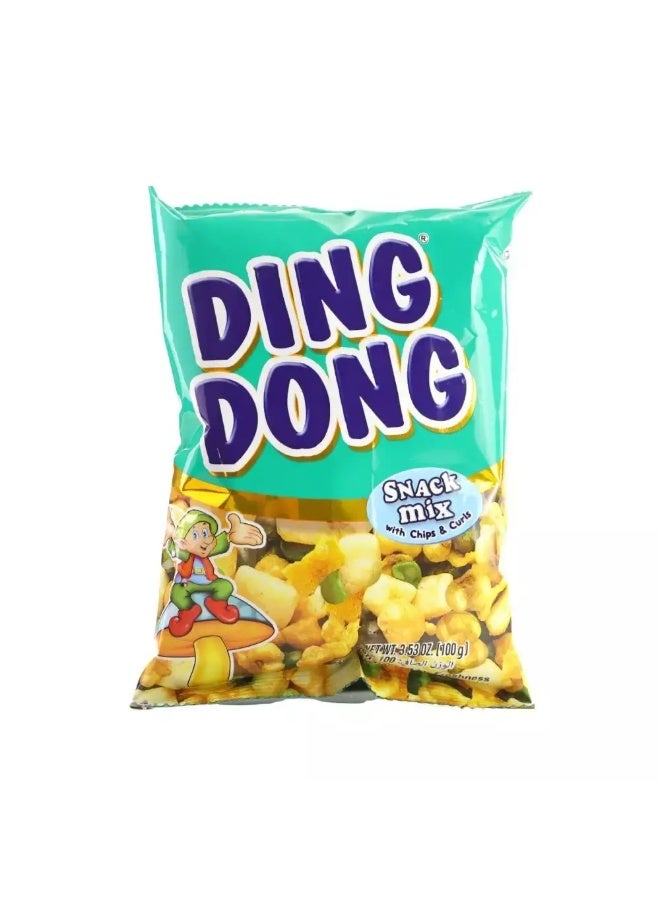 Ding Dong Snack Mix Super Mix Chips and Curls- 100gms - Image 1