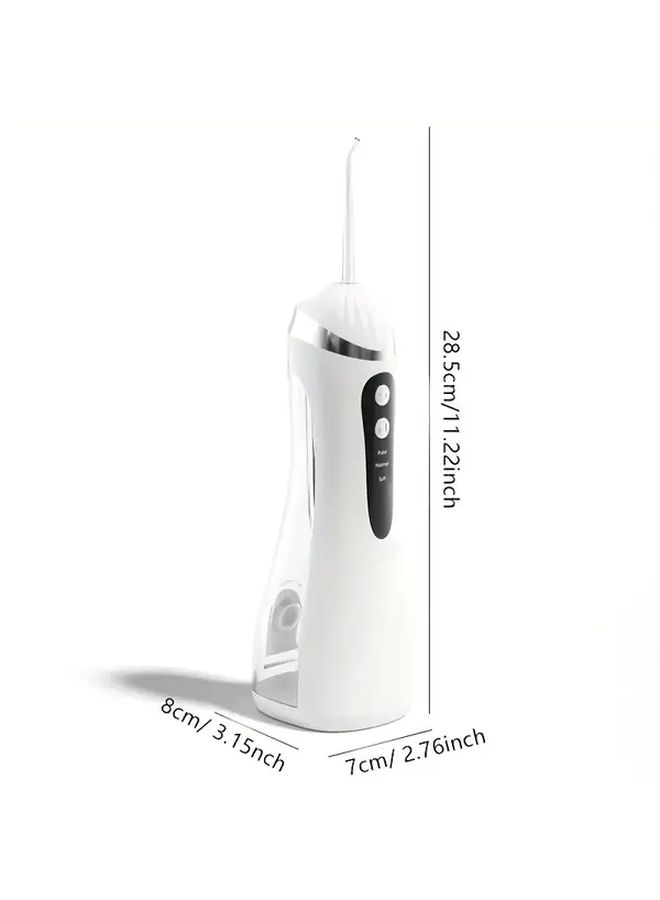 Pink Portable Oral Irrigator USB Rechargeable Large Water Tank 4 Nozzles 3 Modes Teeth Gum Cleaner Electric Toothbrush Ideal Gift - Image 2