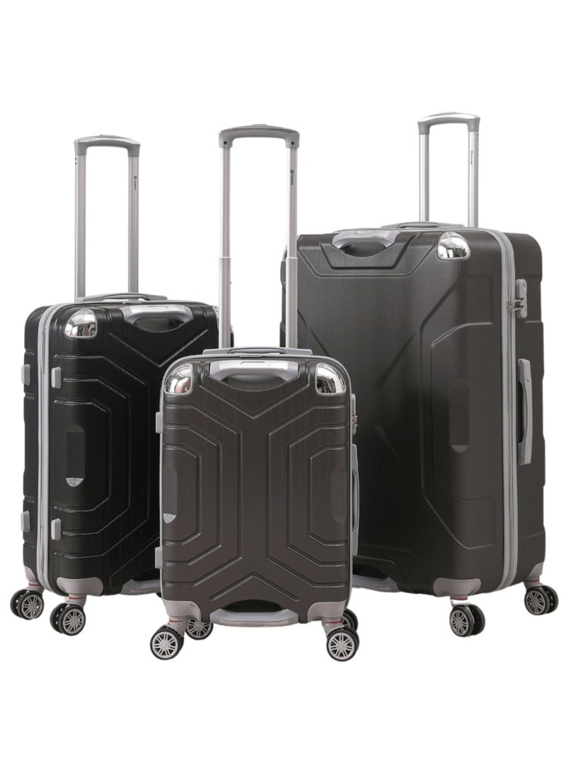 STARLIFE 3 Piece ABS Hard side Trolley Luggage Set Spinner Wheels with Number Lock 20/24/30 Inch - Image 1