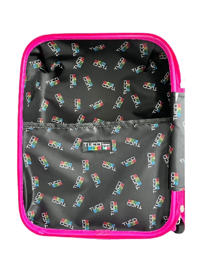 توتشي حقيبة ترولي للأطفال بتصميم حورية ذهبية بمقبض تلسكوبي وعجلات دوّارة، متعددة الألوان، 18 إنش T0392 - Image 5